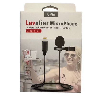 Мікрофон петличний Lavalier JH-041 Lightning 1436 фото