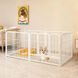 Металлический вольер для для собак и щенков Springos 160 x 80 x 80 см складной Белый 31107 фото 7