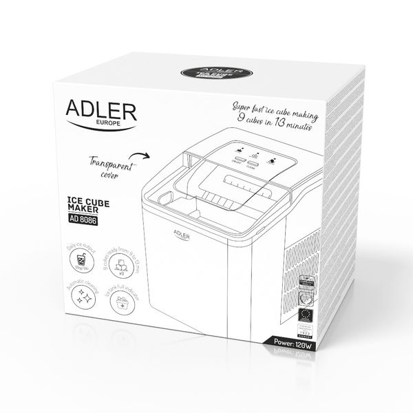 Прилад для приготування кубиків льоду Adler AD 8086 Польща 5905575900661 фото