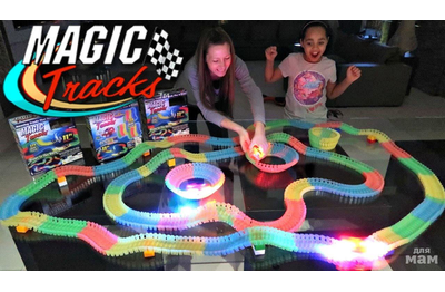 Magic Tracks 360 деталей Mega Set Детская Игрушечная Дорога Трек (2 машинки) 9u9118 фото