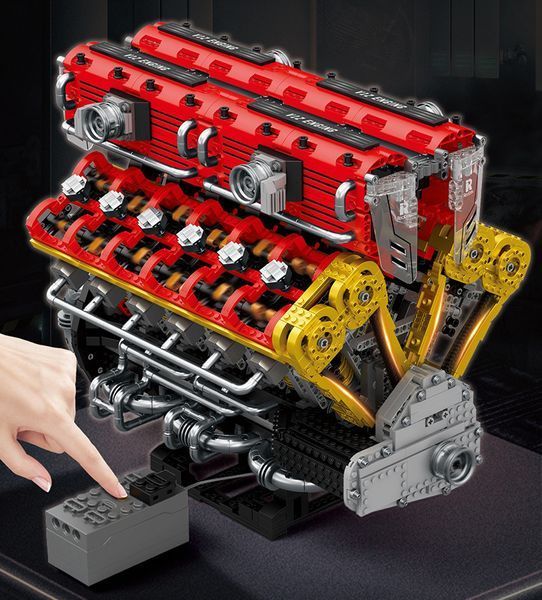 Конструктор двигатель V12 Engine 4719 деталей Reobrix 33017 5577 фото