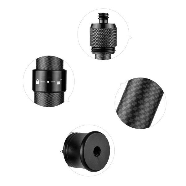 Монопод невидимый для Insta360 карбоновый 39-150см AC Prof IN-X3-17 F4115 фото