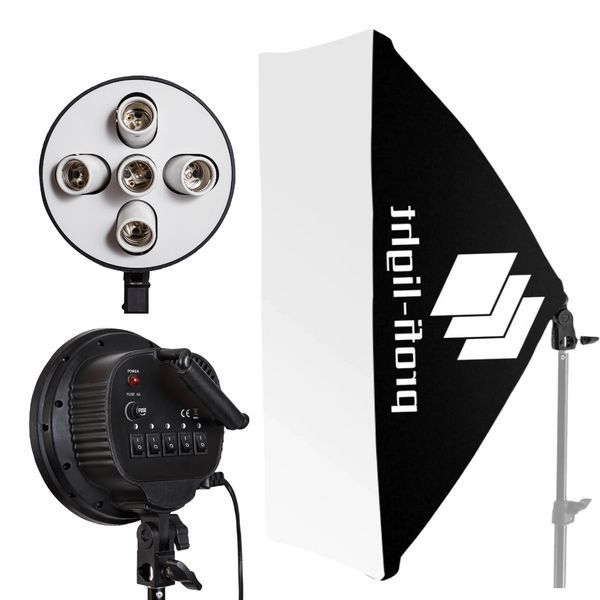 Софтбокс 60х90 см на 5 набоїв E27 Profi-light PS-695 + Стійка 2 м 71056 фото
