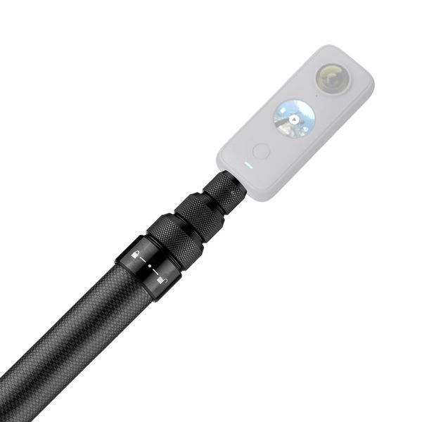Монопод невидимый для Insta360 карбоновый 39-150см AC Prof IN-X3-17 F4115 фото