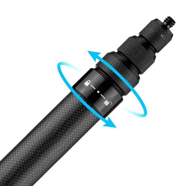 Монопод невидимый для Insta360 карбоновый 39-150см AC Prof IN-X3-17 F4115 фото