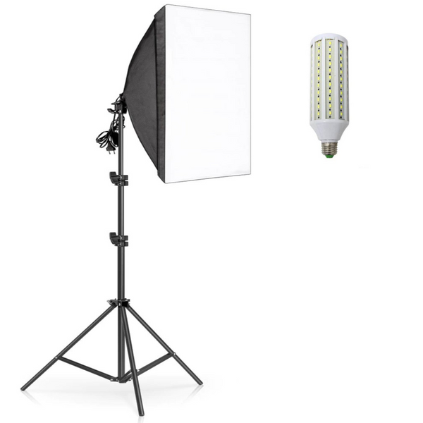 Набор студийного света с LED лампой 60 вт. Prolight 50х70см + Стойка 1194 фото