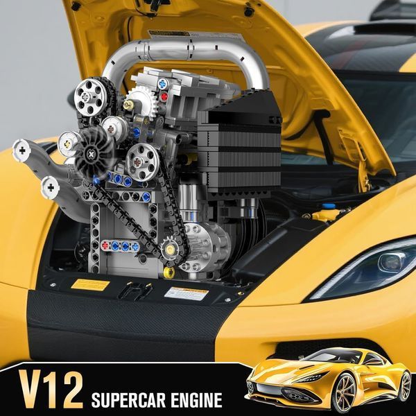 Конструктор двигатель Koenig Supercar 739 деталей Mould King Mking Engine 10215 5178 фото
