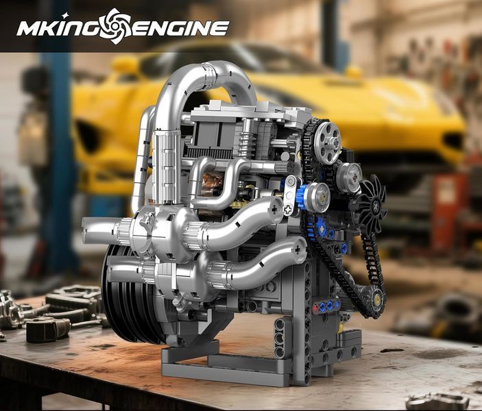 Конструктор двигатель Koenig Supercar 739 деталей Mould King Mking Engine 10215 5178 фото