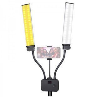 Світлодіодна лампа подвійна 3200-5600К 45Вт Puluz HD-45X HD-45X фото