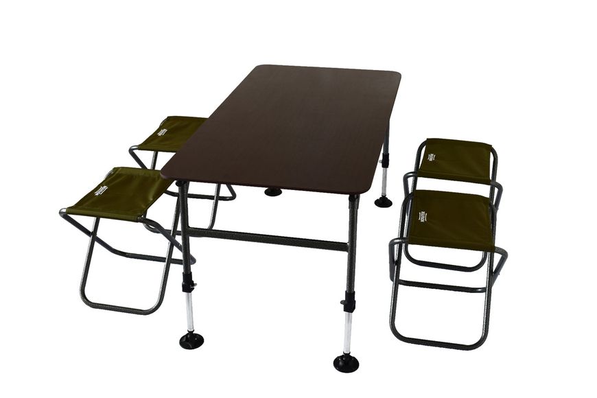 Стол + 4 стула комплект для кемпинга Novator SET-3 (120х65) 201937 фото