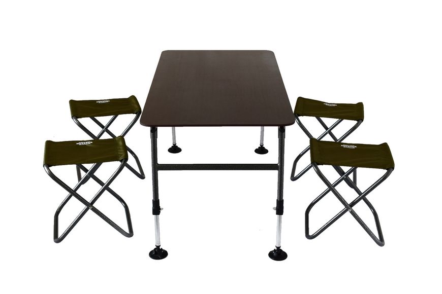 Стол + 4 стула комплект для кемпинга Novator SET-3 (120х65) 201937 фото