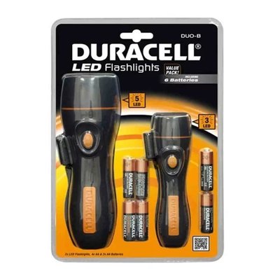 Набор 2 фонариков Duracell LED DUO-B Voyager Rubber Water-Resistant 8059 фото