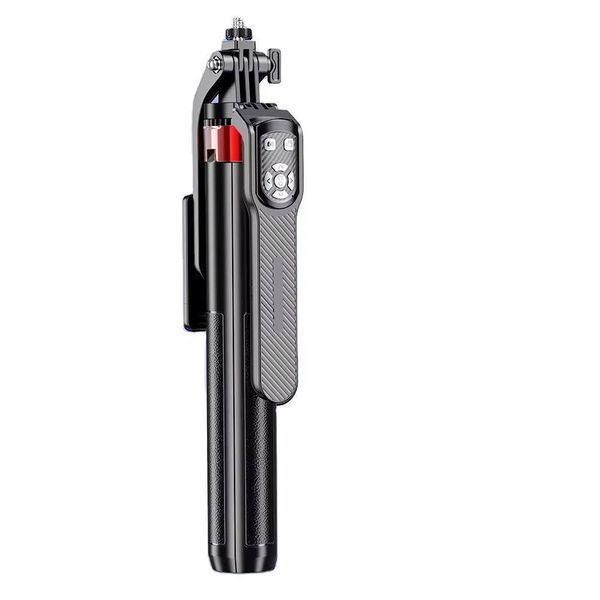 Штатив монопод з пультом на чотирьох ніжках 43-180 см AC Prof P185TK Selfie stick Aluminum 31020 фото