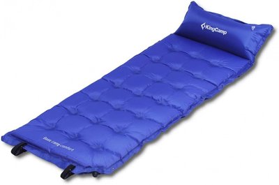 Самонадувний килимок KingCamp Base Camp Comfort(KM3560) (blue) KM3560BL фото
