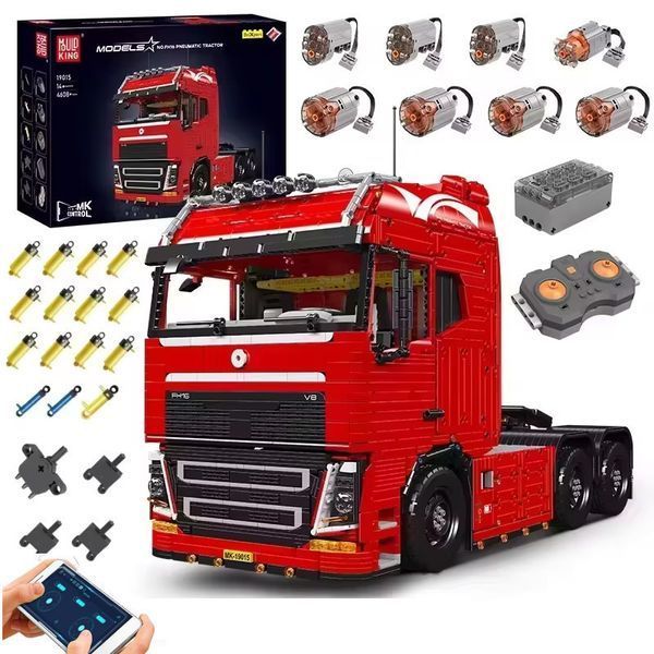 Конструктор пневматичний тягач FH16 з причепом 8006 деталей Mould King 19015+19015T F5266 фото