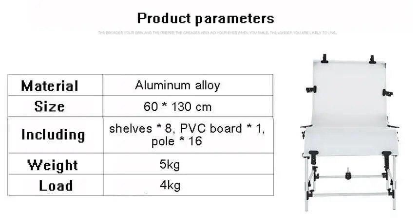 Стіл для предметної зйомки Profi-light PS-0613 (60х130 см) 71020 фото