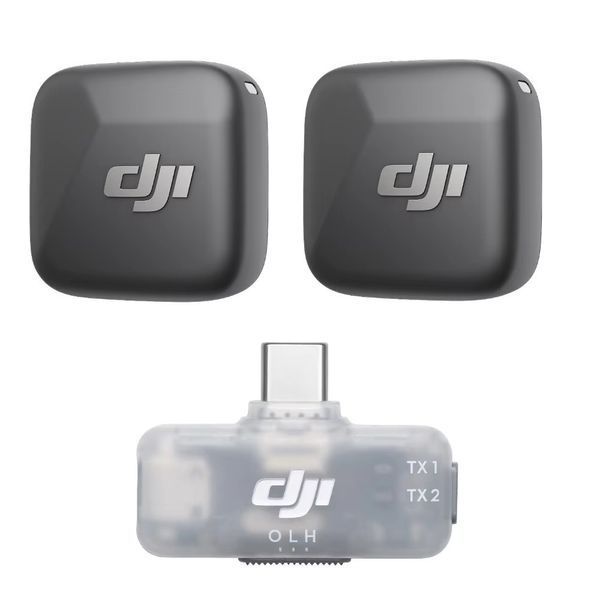 Бездротовий мікрофон подвійний DJI Mic Mini 2*Transmitter + Receiver Type-C F5469 фото