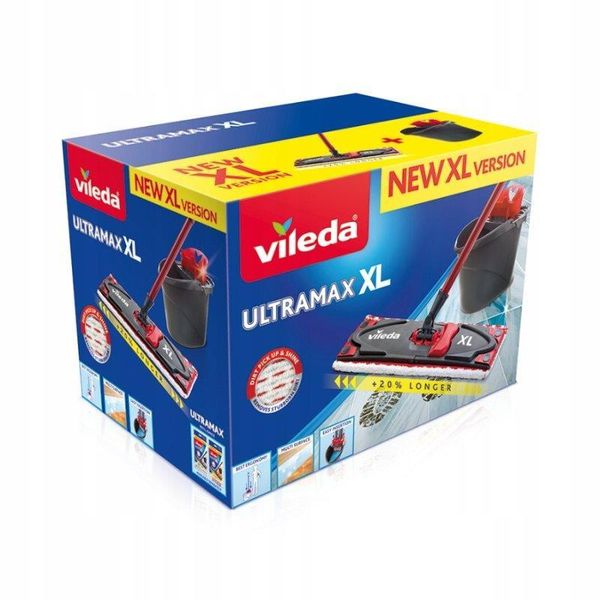 Набор для уборки швабра+ведро VILEDA UltraMax Box XL 5020 фото
