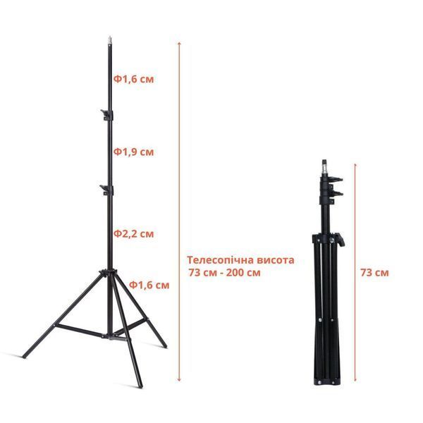 Комплект світлодіодного студійного освітлення 50х70 см Profi-light SPS-5712-150 LED 71069 фото