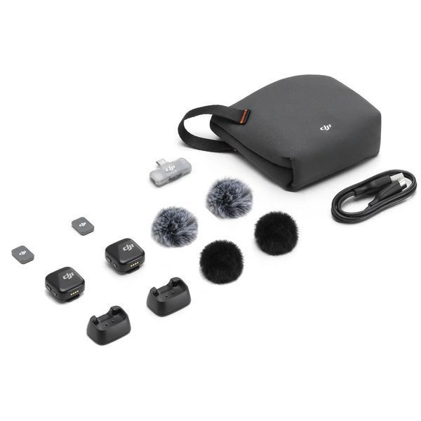Бездротовий мікрофон подвійний DJI Mic Mini 2*Transmitter + Receiver Type-C F5469 фото