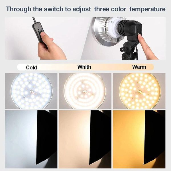 Комплект світлодіодного студійного освітлення 50х70 см Profi-light SPS-5712-150 LED 71069 фото