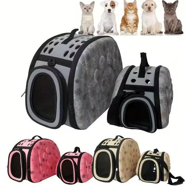 Сумка переноска для кота кошки котят собаки домашних животных до 8 кг CosmoPet M 42x33х28 см Розовый 31057 фото